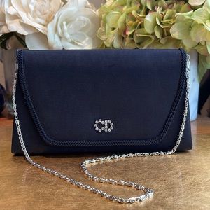 Christian Dior Moire’ Silk Shoulder Bag Clutch